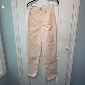 VTG 80s Calvin Klein Jeans‎ Womens 27 Pink Denim Light Wash Mom Jean Made in USA